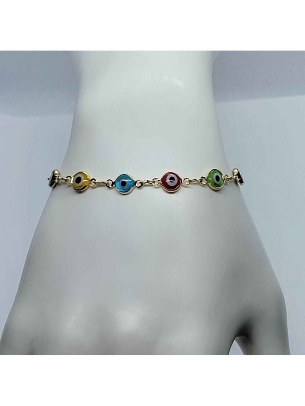 18K Gold-Filled Evil Eye | Adjustable Bracelet